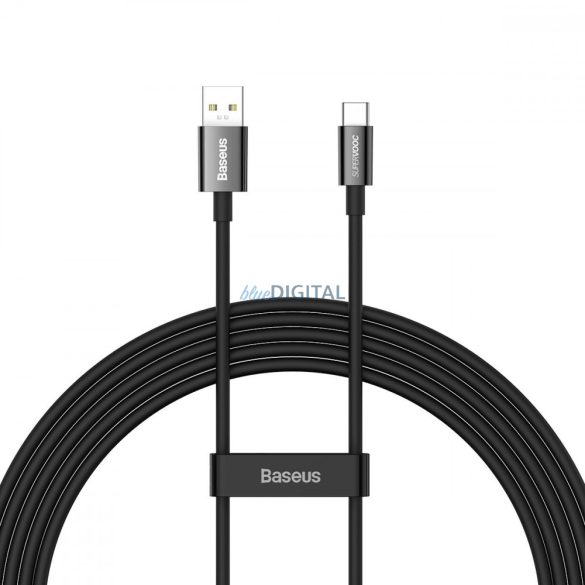 Baseus Superior sorozat SUPERVOOC USB-A USB-C kábel 65W 2m fekete