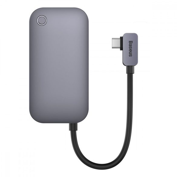 Baseus PadJoy univerzális USB-C HUB tablet / okostelefon 4 az 1-ben: USB3.0 - 500MB/s; HDMI 2.0 - 4K 30Hz; USB-C 100W / 500MB/s; 3.5mm jack - sötétszürke