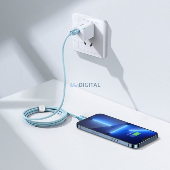 Baseus Crystal Shine Series USB Type C kábel - Lightning Fast Charging Power Delivery 20W 1.2m kék (CAJY001303)