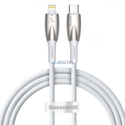   Baseus Glimmer Series kábel gyors töltéssel USB-C - Lightning 480Mb/s PD 20W 1m fehér