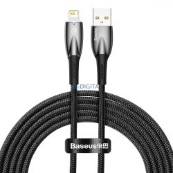   Baseus Glimmer Series kábel gyors töltéssel USB-C - Lightning 480Mb/s 2.4A 2m fekete