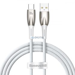   Baseus Glimmer Series gyors töltőkábel USB-A - USB-C 100W 480Mbps 1m fehér