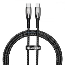   Baseus Glimmer Series kábel gyors töltéssel USB-C 480Mb/s PD 100W 1m fekete