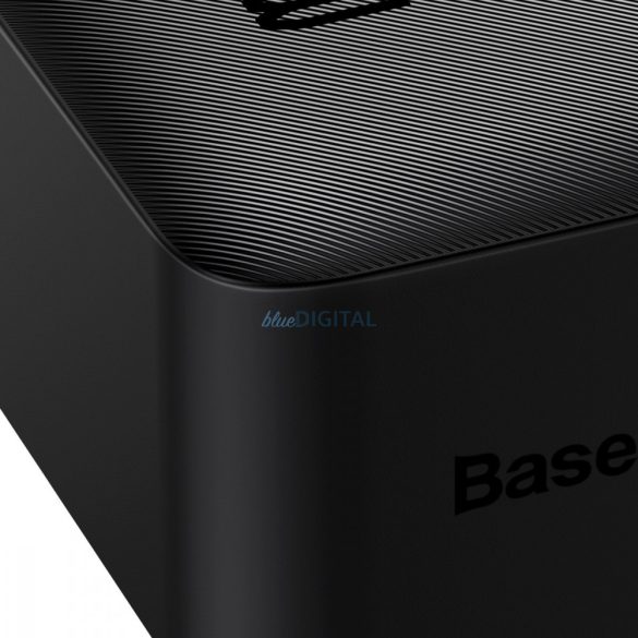 Baseus Bipow powerbank kijelző 30000mAh 15W fekete (tengerentúli kiadás) + kábel USB-A - Micro USB 0.25m fekete (PPBD050201)
