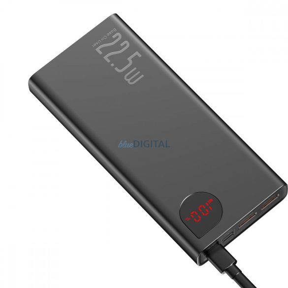 Baseus Adaman powerbank gyors töltéssel 20000mAh 22.5W + USB C 3A kábel 0.3m fekete