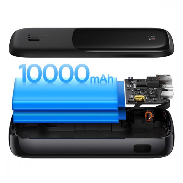 Powerbank 10000mAh 20W Baseus Qpow Pro tengerentúli kiadás + USB C 3A kábel - Fekete