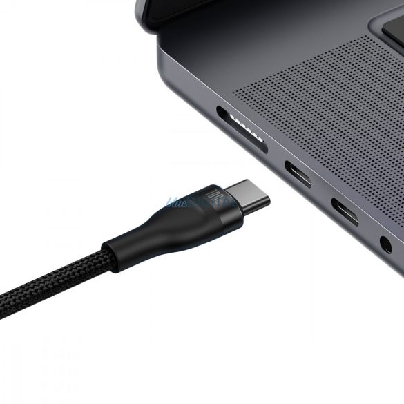 Baseus Flash Series II Gyorstöltő kábel 2 az 1-ben USB-C - 2xUSB-C 100 W 1,5 m fekete