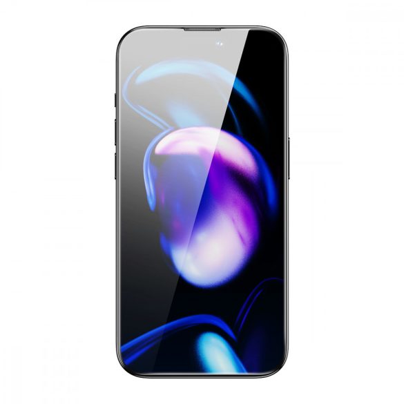 Baseus 2x edzett üvegből álló készlet iPhone 14 Pro teljes képernyős hangszóró védelemmel 0,3 mm + rögzítőkeret fólia