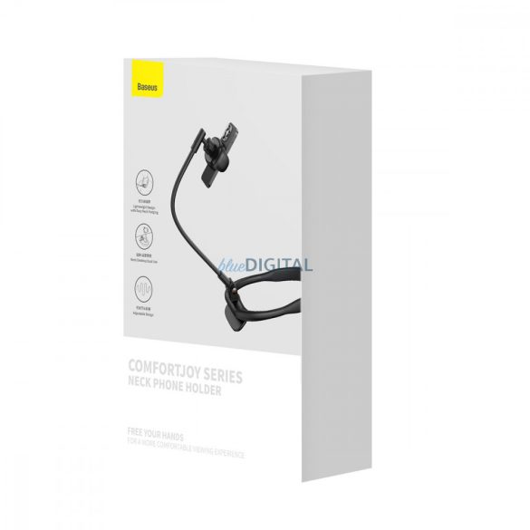 Baseus ComfortJoy Series univerzális telefontartó nyakra fekete (LUGB000001)