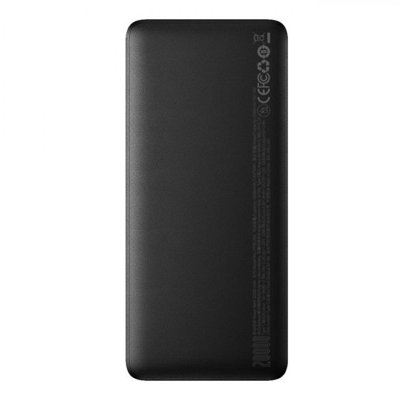 Powerbank 10000mAh USB / USB C 25W PD QC + USB C 60W kábel Baseus Bipow - fekete