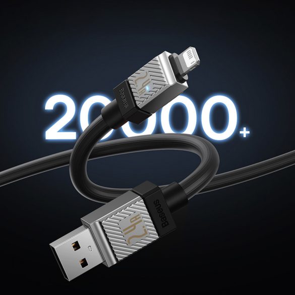 USB C - Lightning 20W 2m kábel Baseus CoolPlay - fekete