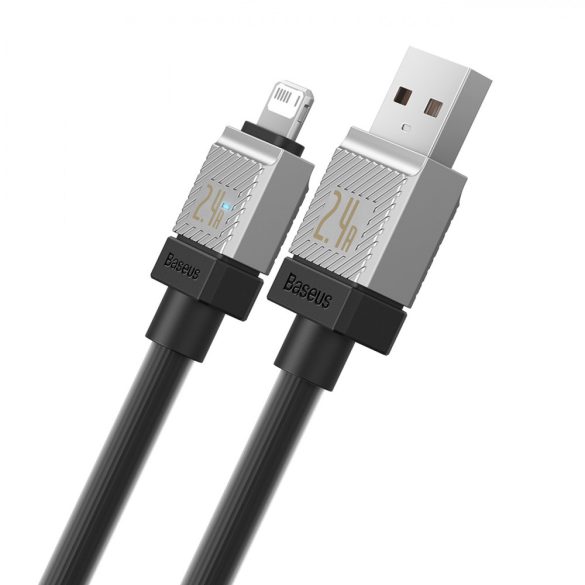 USB - Lightning 2.4A 2m Baseus CoolPlay kábel - fekete