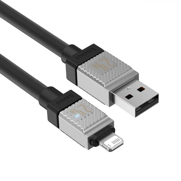 USB - Lightning 2.4A 2m Baseus CoolPlay kábel - fekete