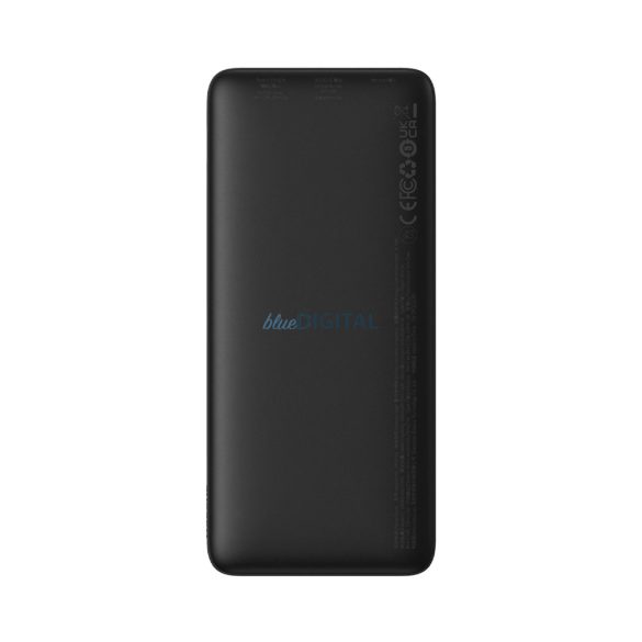 Baseus Airpow powerbank 1xUSB-A és 1xUSB-C csatlakozással + USB-A - Type-C kábellel 30 cm 10000mAh 20W 3A PD - fekete