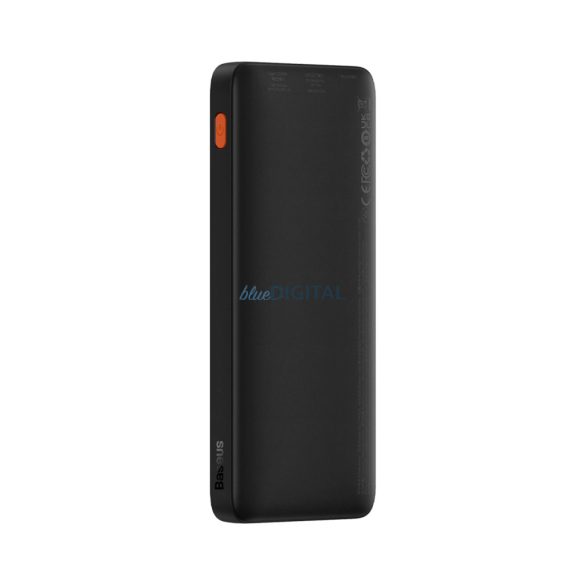 Baseus Airpow powerbank 1xUSB-A és 1xUSB-C csatlakozással + USB-A - Type-C kábellel 30 cm 10000mAh 20W 3A PD - fekete