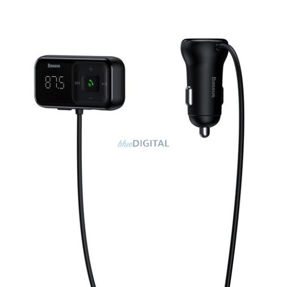 Vezeték nélküli Bluetooth FM autós töltő Baseus S-16 (tengerentúli kiadás) - fekete