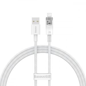 Baseus Explorer Series kábel USB - Lightning 2.4A 1 m fehér (CATS010002)