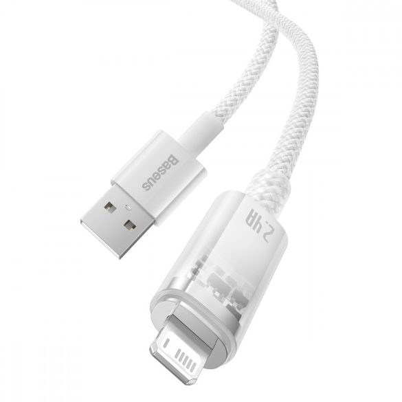 Baseus Explorer Series kábel USB - Lightning 2.4A 1 m fehér (CATS010002)