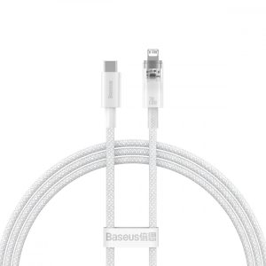 Baseus Explorer Series kábel USB-C - Lightning 20W 1 m fehér (CATS010202)