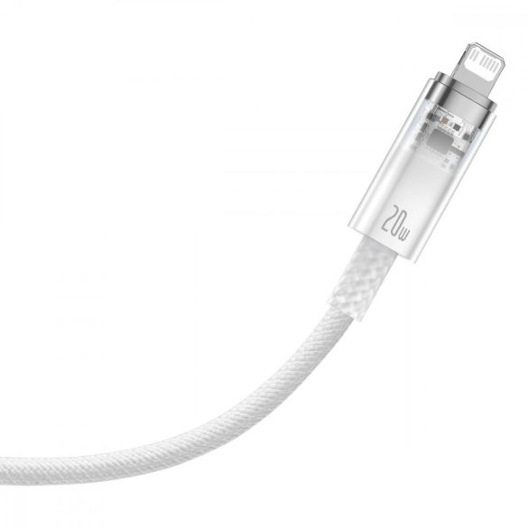 Baseus Explorer Series kábel USB-C - Lightning 20W 1 m fehér (CATS010202)