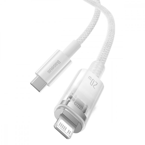 Baseus Explorer Series kábel USB-C - Lightning 20W 1 m fehér (CATS010202)