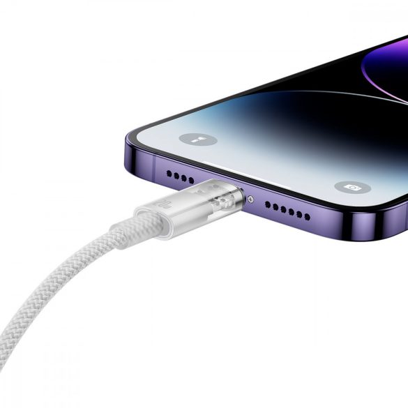 Baseus Explorer Series kábel USB-C - Lightning 20W 1 m fehér (CATS010202)