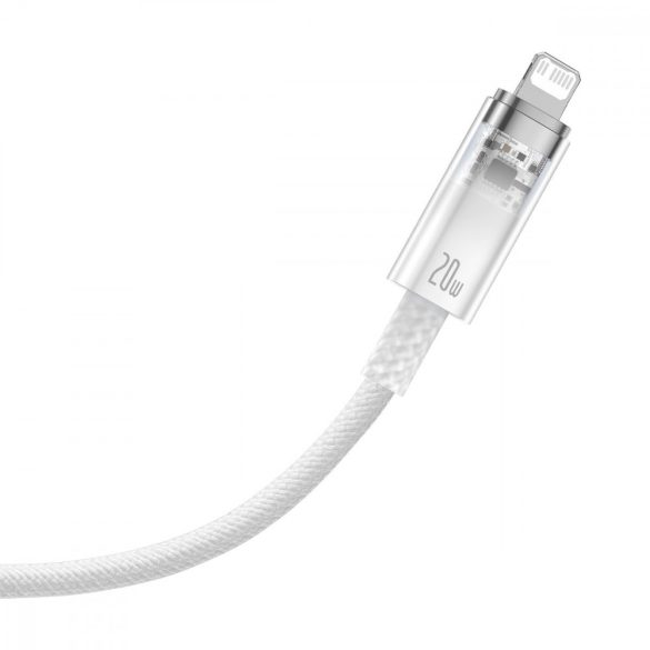 Baseus Explorer Series kábel USB-C - Lightning 20W 2 m fehér (CATS010302)