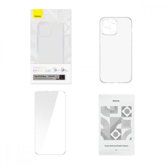 Baseus Corning tok iPhone 14 Pro Armor tok + átlátszó üveg fólia