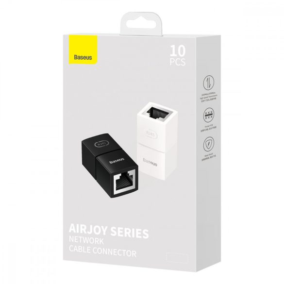 Hálózati csatlakozó Ethernet RJ-45 kábelcsatlakozó Baseus AirJoy Series 10 db - fekete