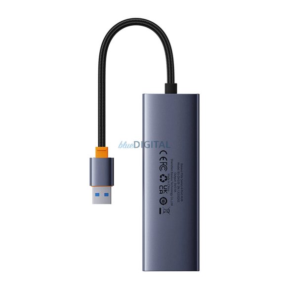 Baseus UltraJoy 4in1 USB-A hub 3 x USB-A 3.0 + RJ45 - Szürke