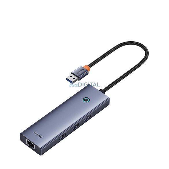 Baseus UltraJoy 4in1 USB-A hub 3 x USB-A 3.0 + RJ45 - Szürke