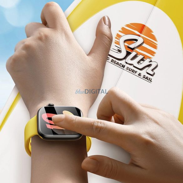 2x Baseus NanoCrystal védőfólia Apple Watch 4/5/6/6/SE/SE 2 40mm + rögzítő készlet - átlátszó