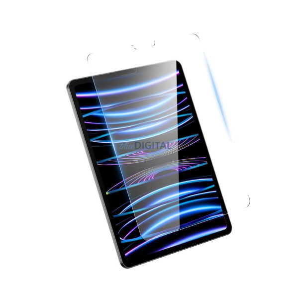 Baseus Crystal edzett üveg iPad Pro 12.9; (2018/2020/2021/2022) + rögzítőkészlet - átlátszó