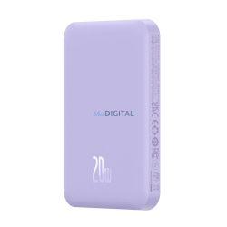   Baseus mini power bank 5000mAh 20W + USB-C kábel (20V/3A) - lila