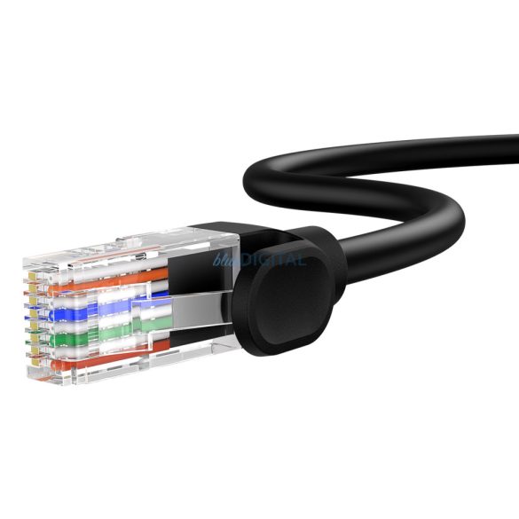 Baseus High Speed Cat 5 RJ-45 1000Mb/s Ethernet kábel 5m kerek - fekete
