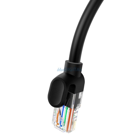 Baseus High Speed Cat 5 RJ-45 Ethernet kábel 1000Mb/s 0.5m kerek - fekete