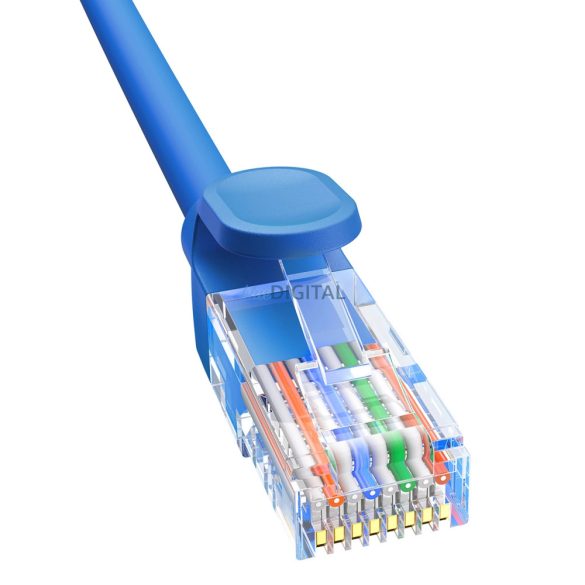 Baseus High Speed Cat 6 RJ-45 1000Mb/s Ethernet kábel 2m kerek - kék