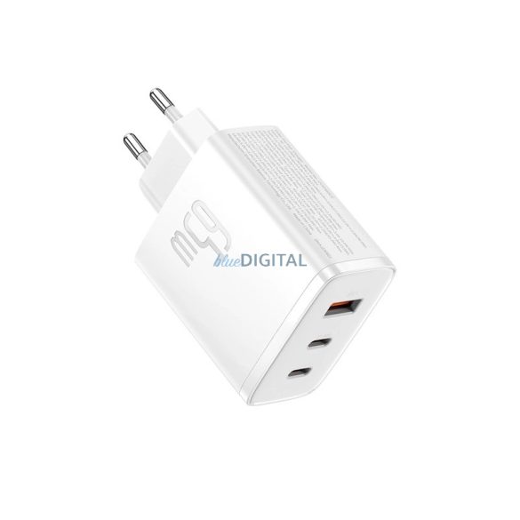 Baseus Cube Pro 65W GaN töltő 2x USB-C USB-A - fehér