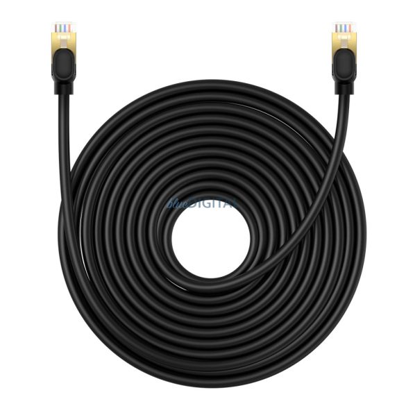 Baseus nagy sebességű Cat 8 40 Gb/s Ethernet kábel 15 m - fekete