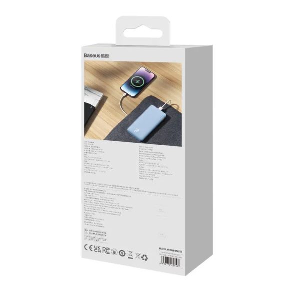 Baseus Airpow powerbank 10000mAh 20W - kék
