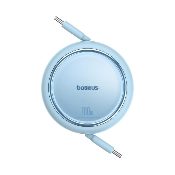 Baseus Free2Draw Mini USB-C - USB-C 100W 1m visszahúzható kábel - kék