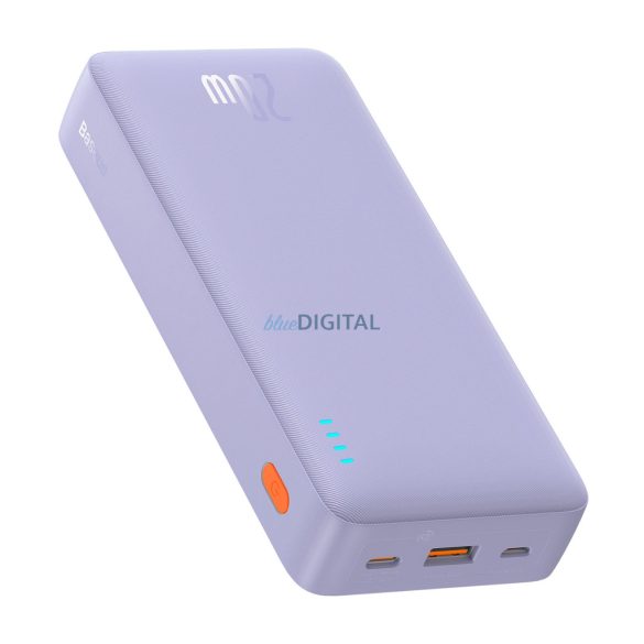 Baseus Airpow powerbank + USB-A - Type-C kábellel 0.5m 20000mAh 20W - lila