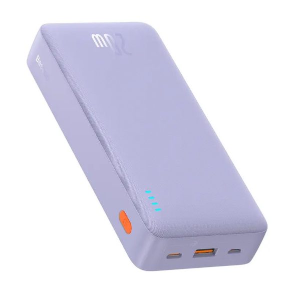 Baseus Airpow powerbank + USB-A - Type-C kábellel 0.5m 20000mAh 20W - lila