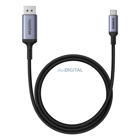 Baseus High Definition Series USB-C és DisplayPort 1.4 8K 60Hz egyirányú kábel 1.5m - Fekete