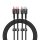Baseus Cafule Series Type-C - Type-C kábel 100W 2 m - piros-fekete és fekete-szürke (2 db)