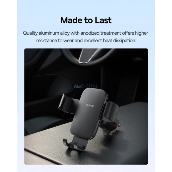 Baseus Metal Age 3 autós tartó szellőzőrácsra - fekete