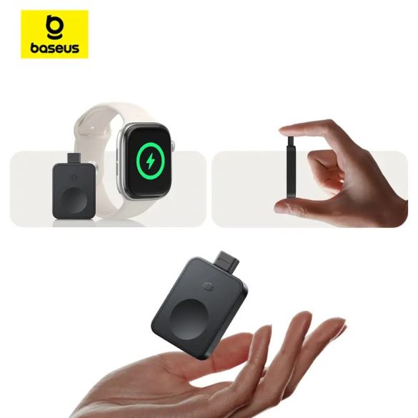 Baseus MagPro induktív Apple Watch töltő 2.5W - fekete