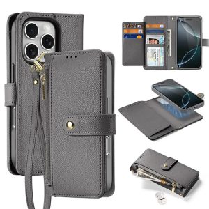 Dux Ducis Lawa MagSafe-kompatibilis könyvtok iPhone 16 Pro Max - szürke