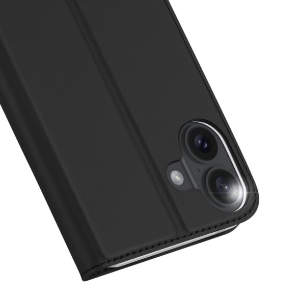 Dux Ducis Skin Pro könyvtok kártyatartóval iPhone 16 Plus - fekete