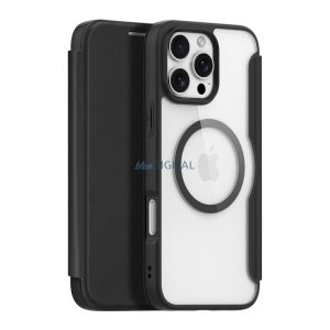 Dux Ducis Skin X Pro MagSafe könyvtok iPhone 16 Pro - fekete